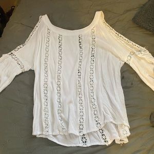 Open shoulder blouse